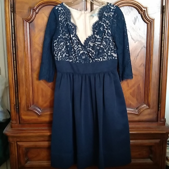 Eliza J | Dresses | Eliza J Lace And Faille Dress | Poshmark